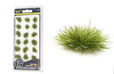 Medium Green Grass Tufts