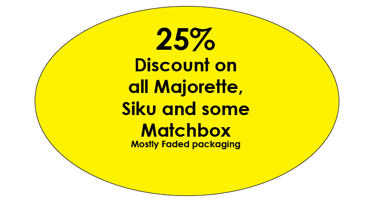25 discount on Majorette