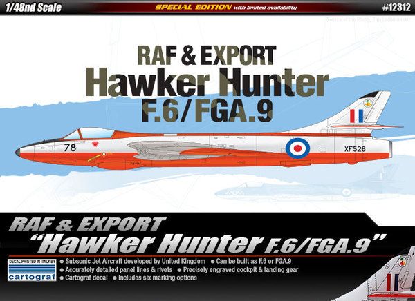 1/48 RAF & Export Hawker Hunter F.6/FGA.9