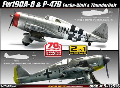 1/72 D-Day P-47D & Fw-190
