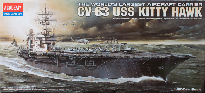 1/800 USS CVN-63 Kitty Hawk