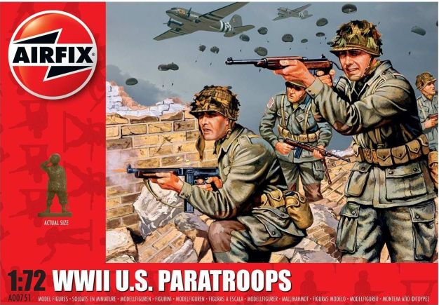 1/76 WWII US Paratroopers
