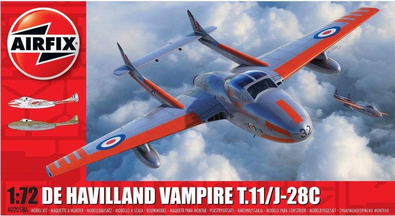 1/72 deHavilland Vampire T.11 / J-28C
