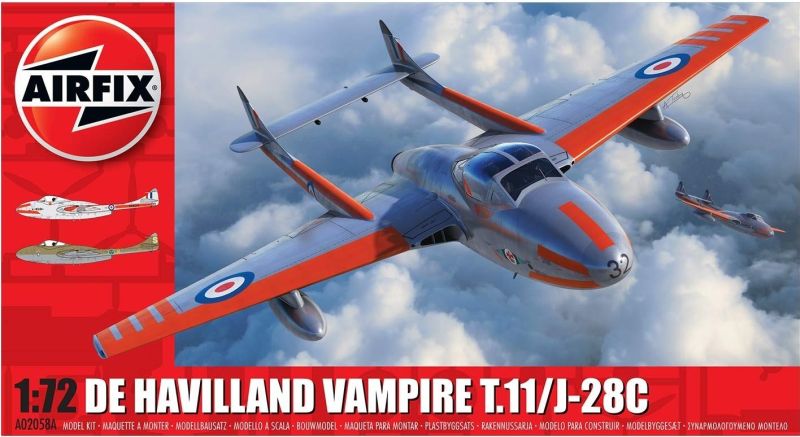 ****1/72 deHavilland Vampire T.11 / J-28C ****1/72 deHavilland Vampire T.11 / J-28C