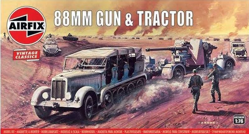 1/76 88mm Gun & Tractor