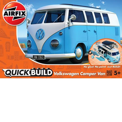 VW Camper Van Blue Quickbuild