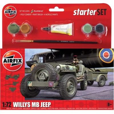 1/72 Willys MB Jeep Starter Set