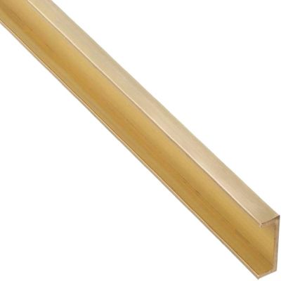 Brass C Channel 1mm x 2.5mm x 1mm x305mm (1 piece)