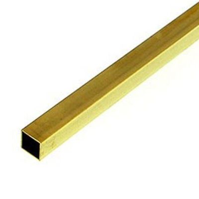 Small Square Brass Tube 1.6mm x 1.6mm x 305mm (3 pieces)