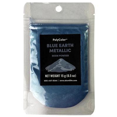 15gm Blue Earth Metallic Resin Powder