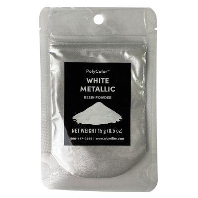 15gm White Metallic Resin Powder