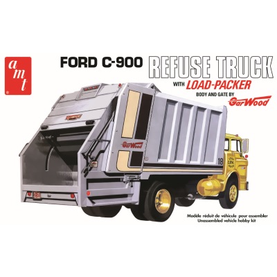 1/25 Ford C-600 Gar Wood Load Packer Garbage Truck
