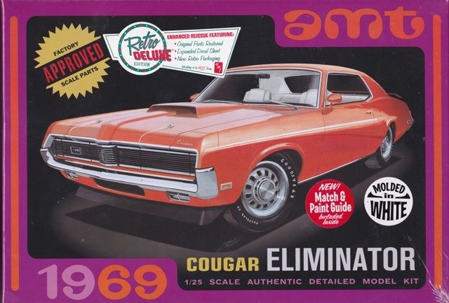 1/25 1969 Mercury Cougar White