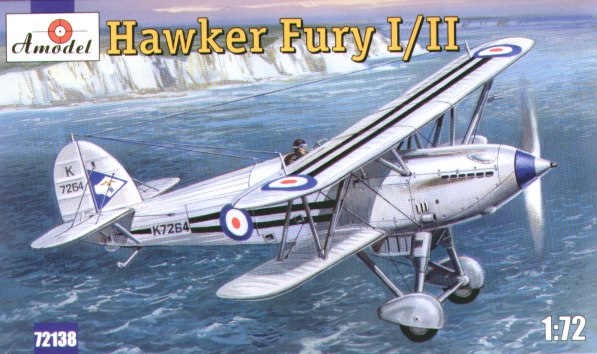 1/72 Hawker Fury I/II BiPlane Fighter