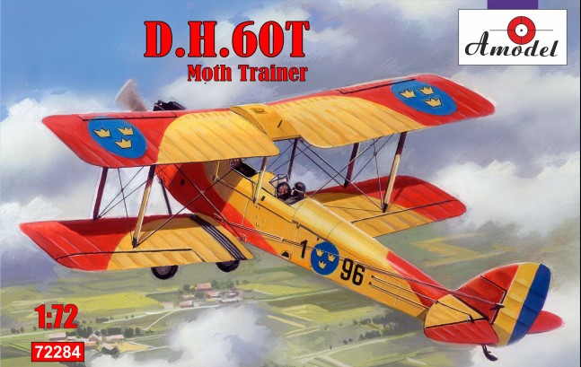 1/72 DH60T Moth Trainer 2-Seater Biplane