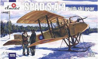 1/72 SPAD SA4 WWI BiPlane Fighter w/Skis