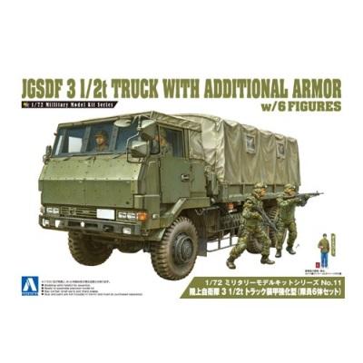 1/72 JGSDF 3 1/2t Truck with Additional Armour (w/4 Figures)