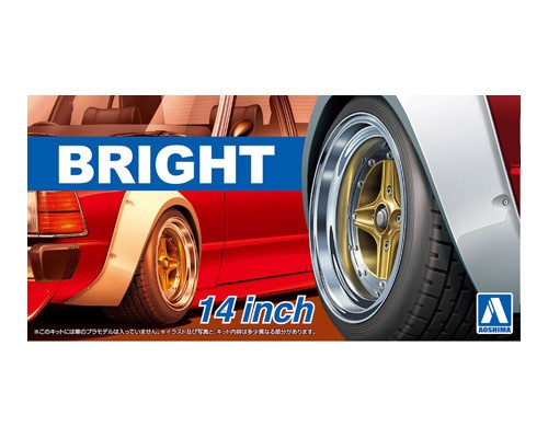 1/24 Bright 14” Tire & Wheel Set (4)