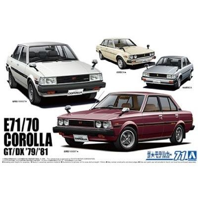 1/24 '79 Toyota E71/70 Corolla Sedan GT/DX