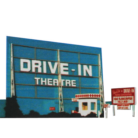 HO Drive In Theatre laser cut kit