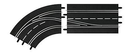 Digital Lane Change Curve Left in to Out