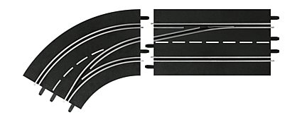 Digital Lane Change Curve Left Out to In