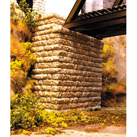 Single-Track Deep-Cut Stone Bridge Abutment