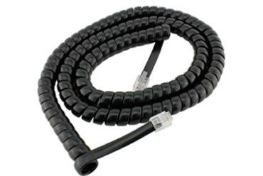 RJ12 6 pin Curly Cord for NCE Powercab & Cobalt Alpha 2metre