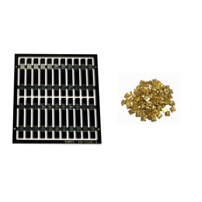 Legacy Models 20x Pre-Etched Sleepers 1.6mm (4mm scale)+20 Brass chairs