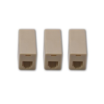 RJ12 Modular Adaptor-3 pack