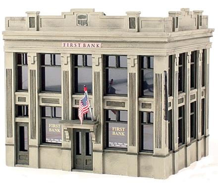 ****HO First Bank Building kit