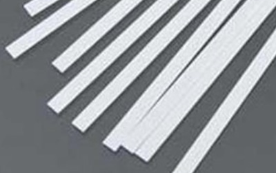 0.75mm square White strip (10 pce)