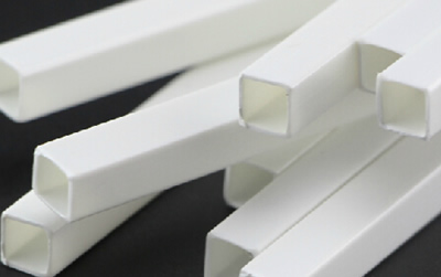 2.5mm square Strip white (8 pce)