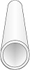 5.5mm x 35cm long white tube  (3 pce)