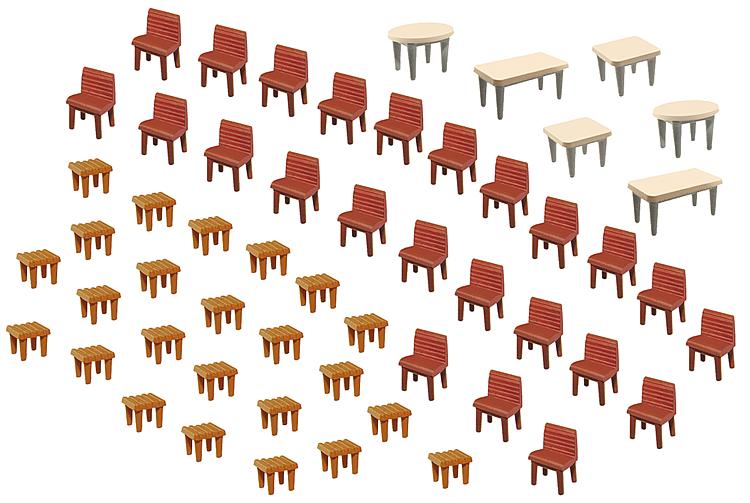 HO 7 Tables/ 48 Chairs