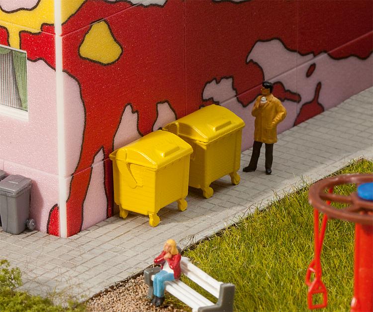HO 2 Yellow Rubbish Bins HO 2 Yellow Rubbish Bins