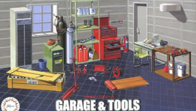 1/24 Garage and Tools Set