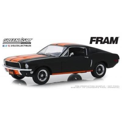 1/24 1968 Ford Mustang GT Fastback FRAM Oil Filters Black