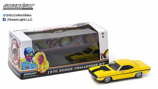1/43 1970 Dodge Challenger R/T Yellow