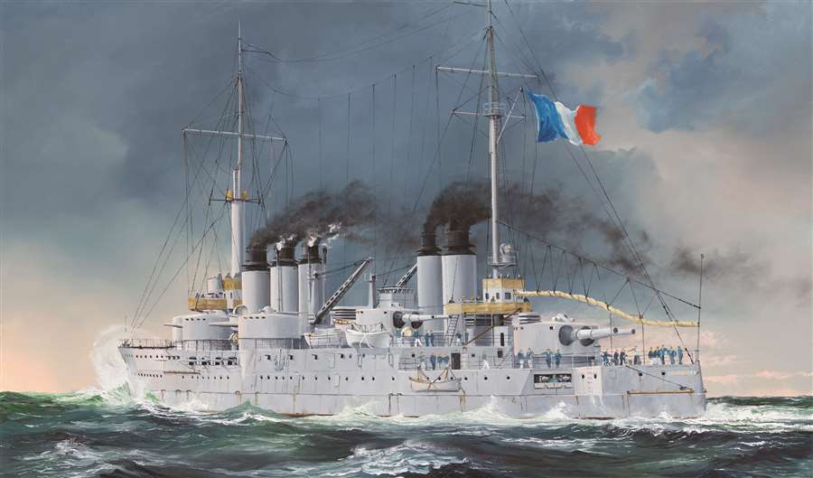 1/350 French Navy Pre-Dreadnought Battleship Condorcet