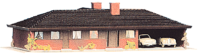 Ranch House w/attached Garage kit
