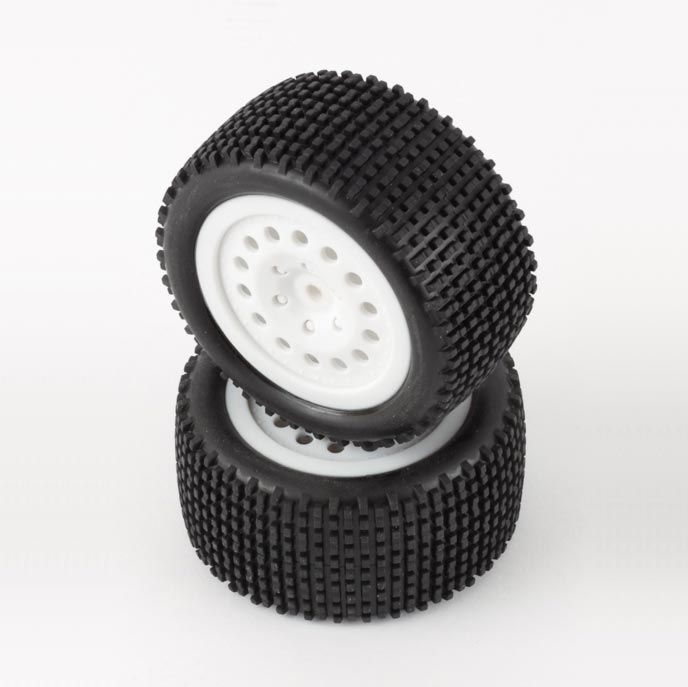 Tyre & Wheel set rear white (Criterion)