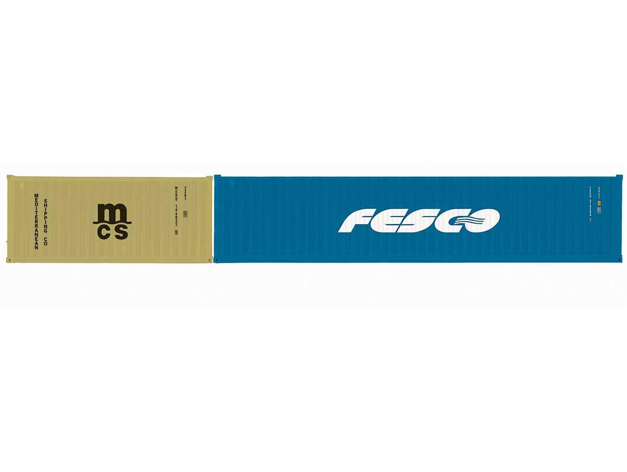 MSC & Fesco, Container Pack, 1 x 20’ and 1 x 40’ Containers - Era 11