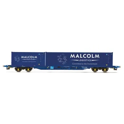 Malcolm Rail, KFA Container Wagon with 1 x 20' & 1 x 40' Containers - Era 11