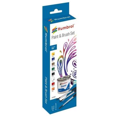 Enamel Matt Paint & Brush Set