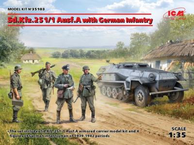1/35 Sd.Kfz.251/1 Ausf.A with German Infantry 1/35 Sd.Kfz.251/1 Ausf.A with German Infantry