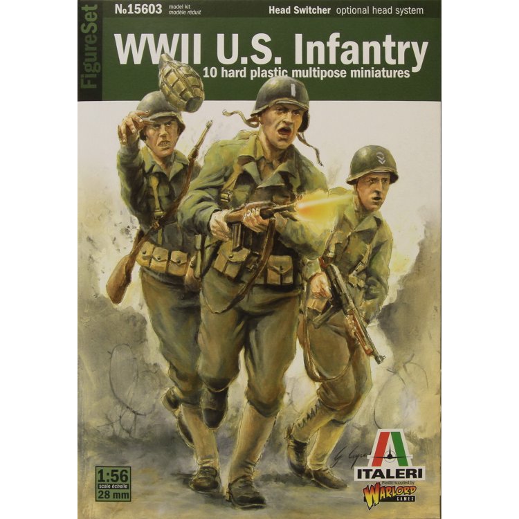 1/56 (28mm) WWII US Infantry
