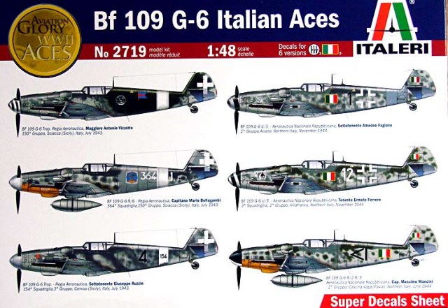 1/48 BF109G-6 Italian Aces