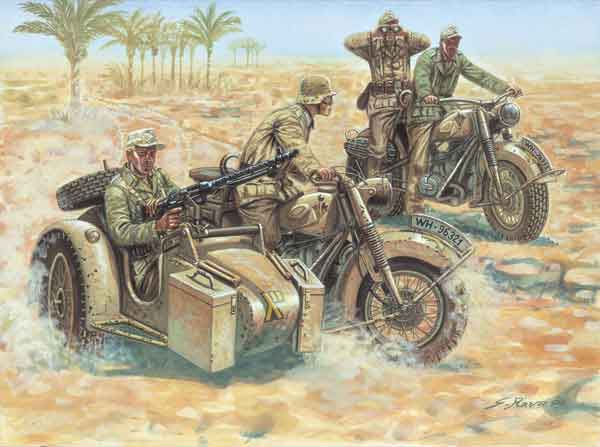 1/72 WWII German Motorcycles