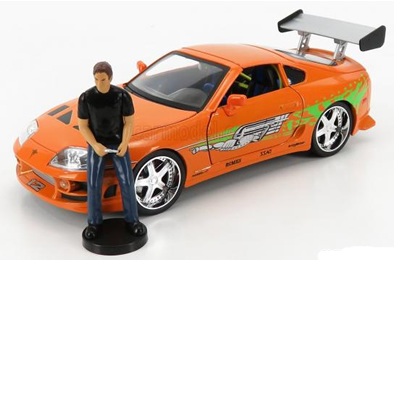 1/18 Fast and Furious Brians 1995 Toyota Supra with Figure and Working Lights